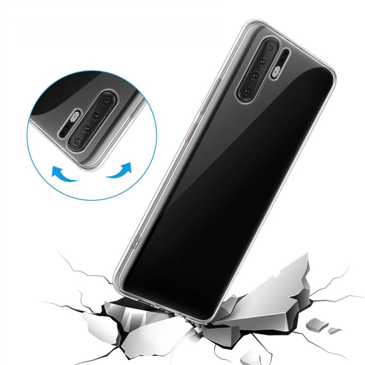 COVERKINGZ Handyhülle Case Ultra Huawei, Backcover, dünn, Transparent Pro, P30