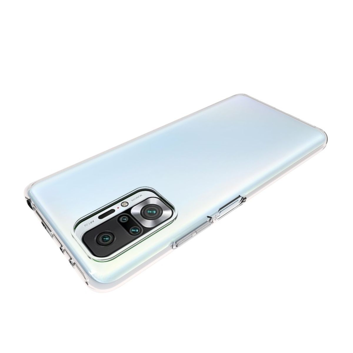 COVERKINGZ Handyhülle Case Pro Note Redmi Backcover, Transparent Xiaomi, 10 Pro / dünn, Max, Ultra