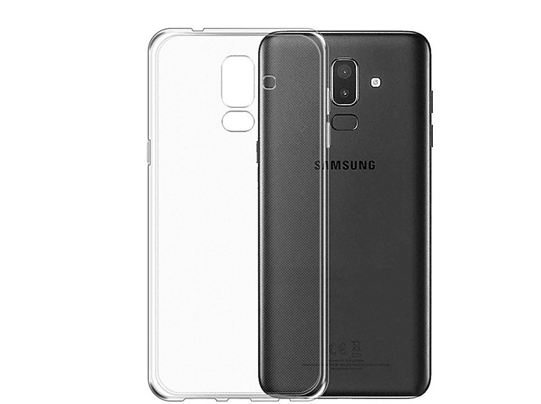 COVERKINGZ Handyhülle Case Backcover, Samsung, J8 Ultra dünn, Galaxy [2018], Transparent