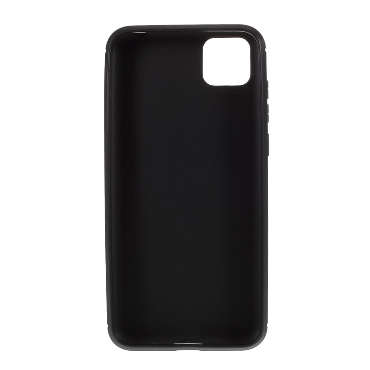 COVERKINGZ Handycase im Carbon schwarz Look, Huawei, Y5p, Backcover