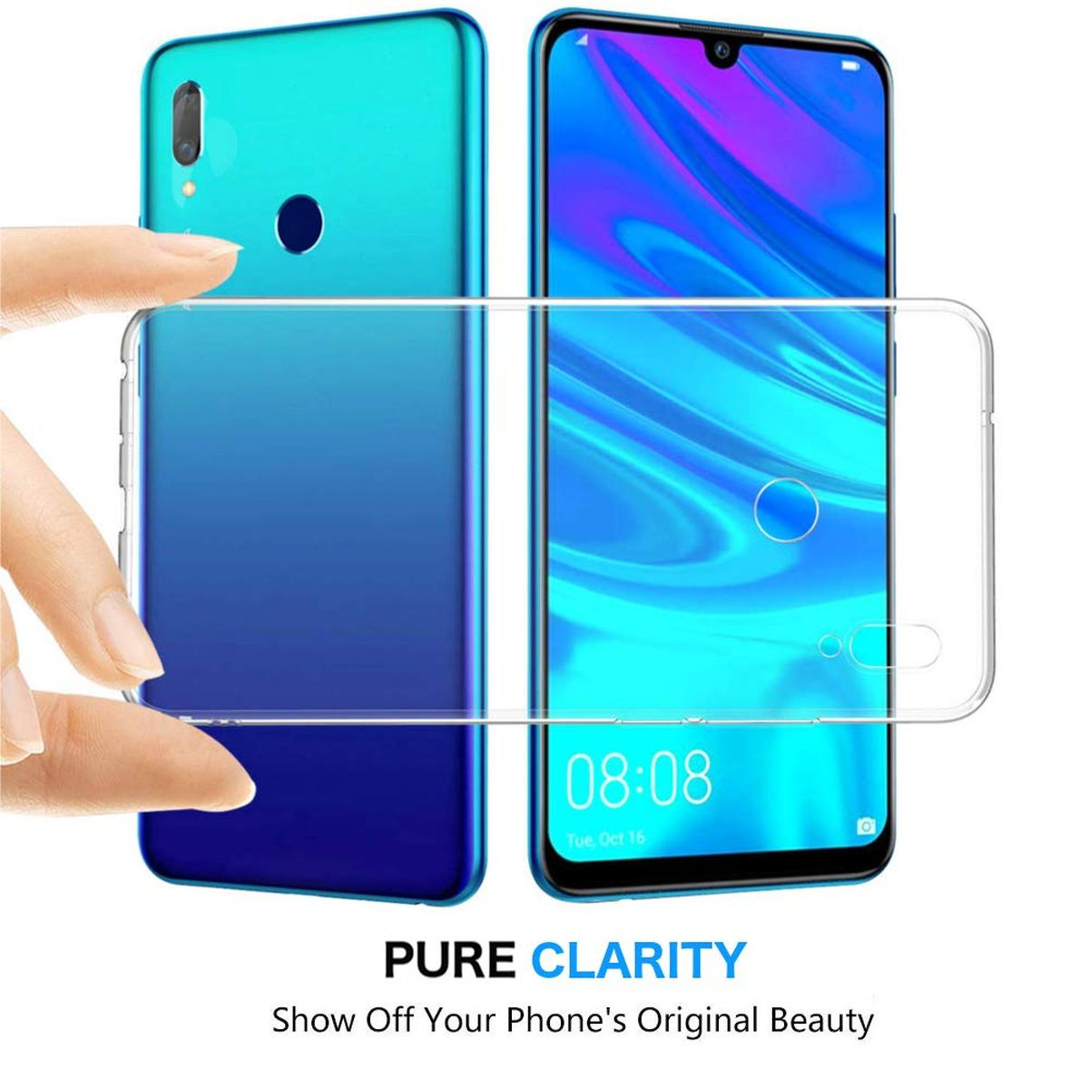 dünn, Huawei, Ultra Transparent Backcover, COVERKINGZ Handyhülle Case Y7 (2019),