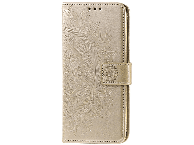 COVERKINGZ Klapphülle Huawei / 9 Honor, Mandala Nova 50, Muster, / Bookcover, Gold mit