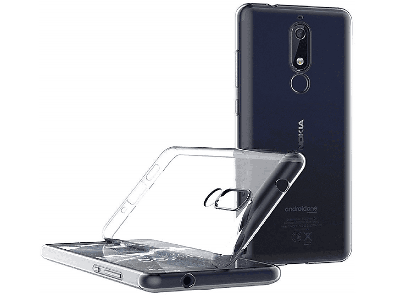 Ultra dünn, 5.1, COVERKINGZ Nokia Nokia, Backcover, Transparent Case Handyhülle