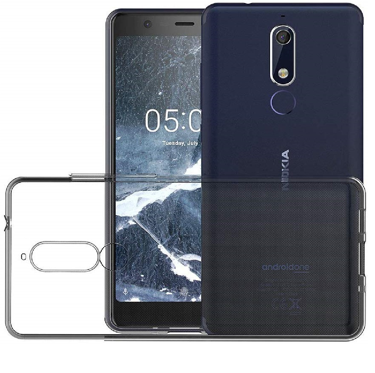 5.1, Ultra Backcover, Handyhülle Nokia, Case dünn, COVERKINGZ Transparent Nokia