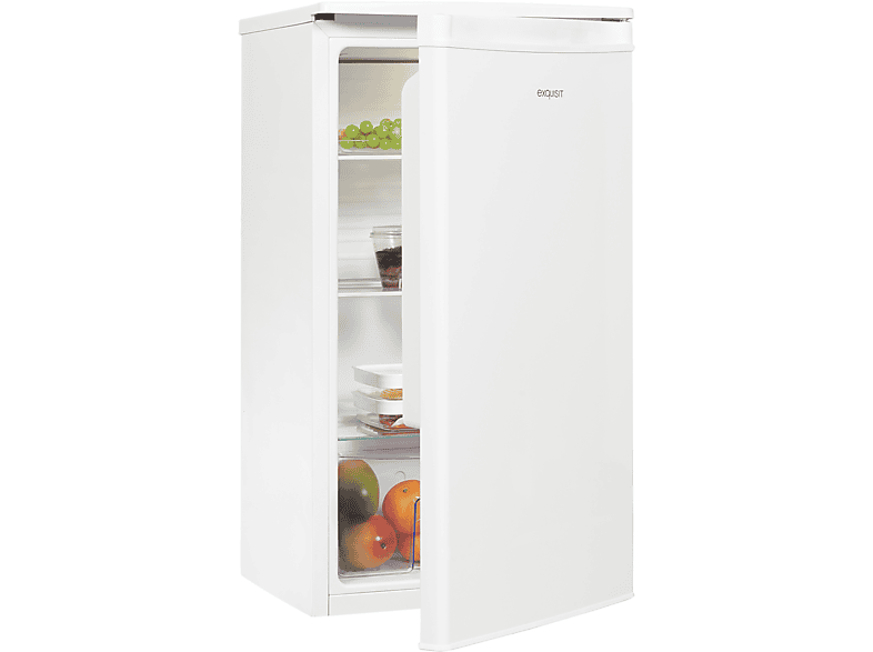 EXQUISIT KS85-V-091F weiss Kühlschrank (F, 843 mm hoch, Weiß) | Freistehende Kühlschränke