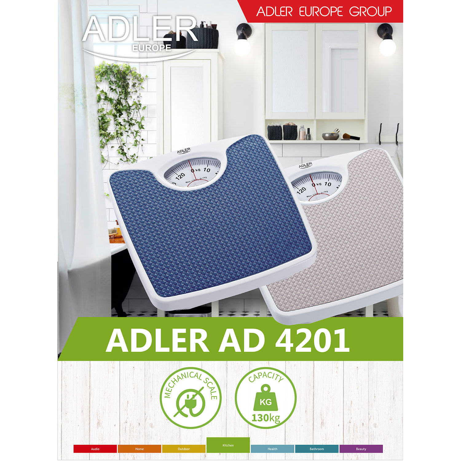 Dwie wagi, niebieska i beżowa, z tekstem i ikonami na białym tle.