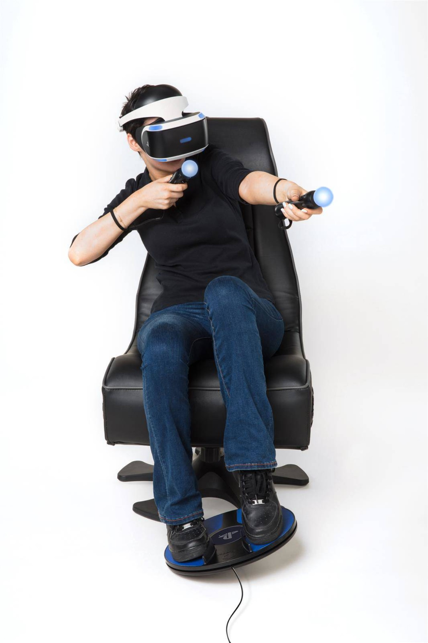 3DRUDDER VR Fuß- Controller blau