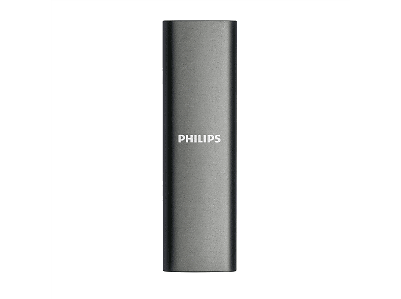PHILIPS Portable SSD Festplatte FM01SS030P/00, USB-C 3.2, 1 TB SSD, 2,5 Zoll, extern, Schwarz
