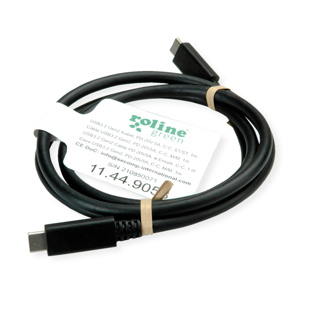 ROLINE GREEN USB 3.2 C-C, Kabel 2 Kabel, Gen ST/ST USB 3.2