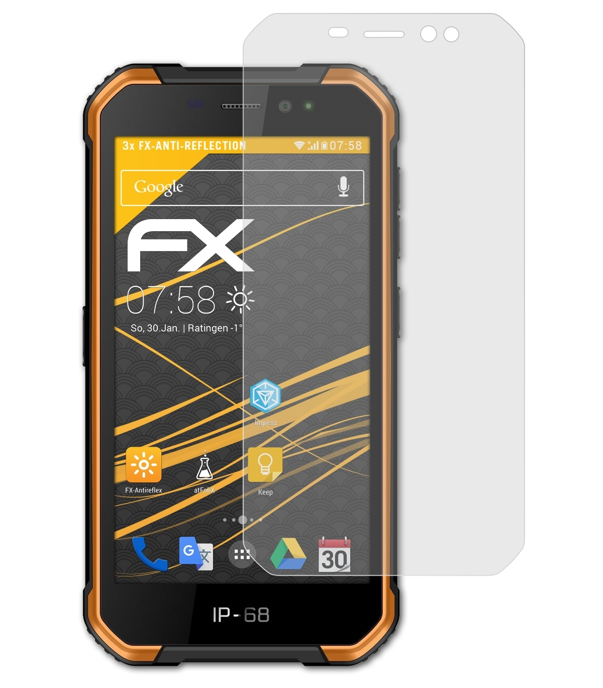 ATFOLIX Displayschutz(für FX-Antireflex X6) Ulefone Armor 3x