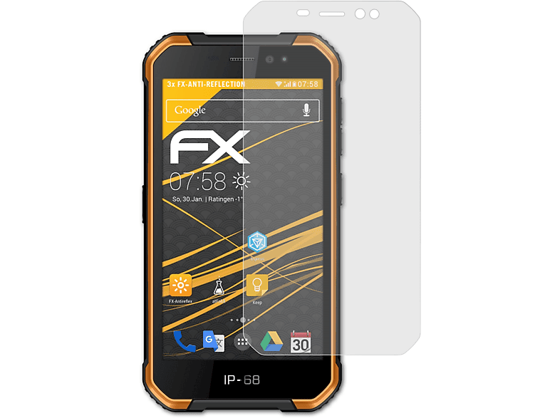 Displayschutz(für X6) ATFOLIX Armor 3x FX-Antireflex Ulefone