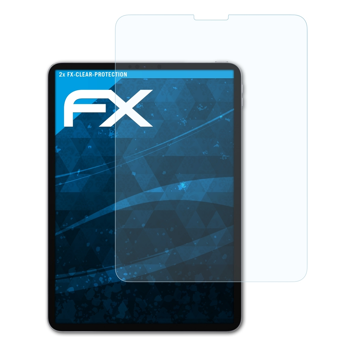 ATFOLIX 2x Pro 11 Apple Displayschutz(für iPad FX-Clear (2020))