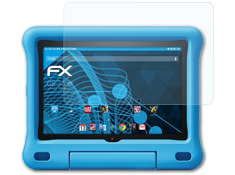 (Model HD Fire 8 2020)) Displayschutz(für FX-Clear Kids Amazon Edition 2x ATFOLIX