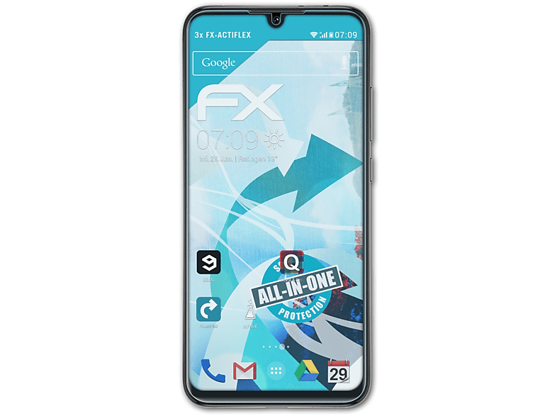 ATFOLIX 3x FX-ActiFleX Displayschutz(für Mi A3) Xiaomi