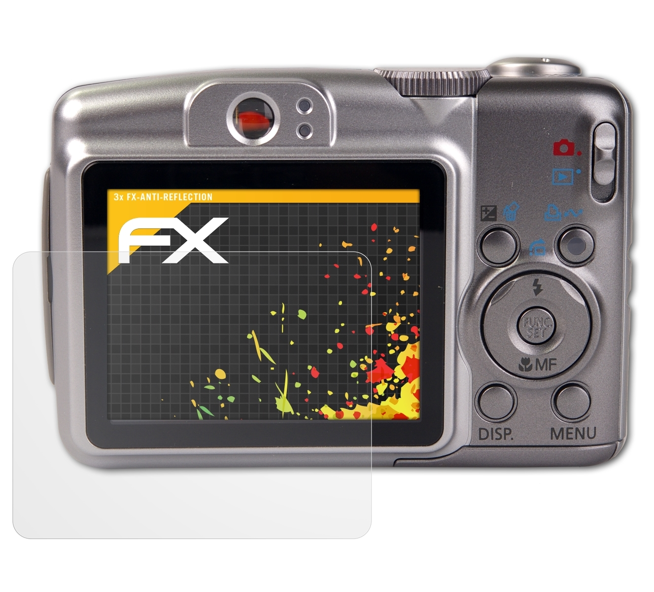 FX-Antireflex Displayschutz(für IS) ATFOLIX A720 Canon 3x PowerShot