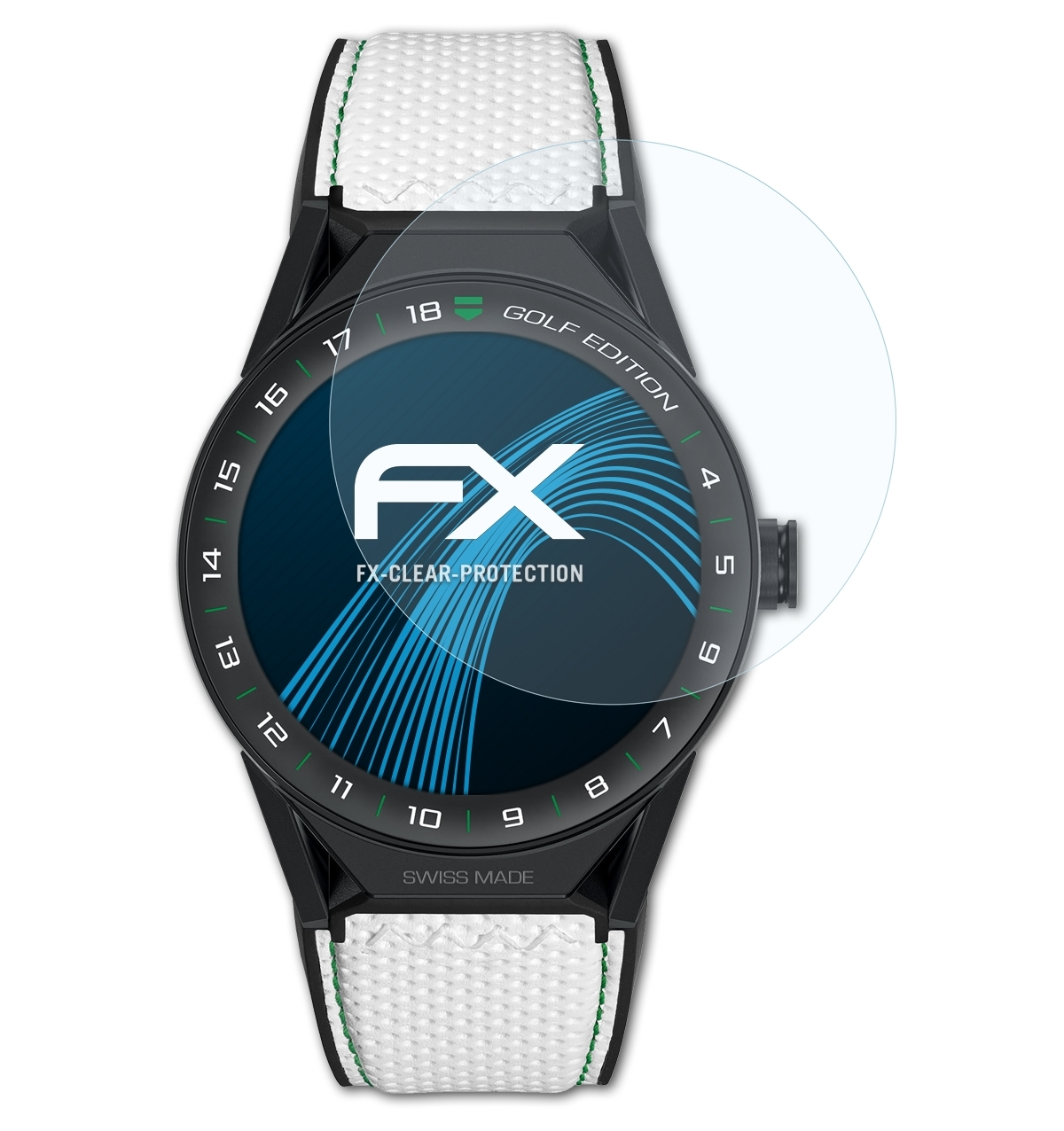 ATFOLIX 3x FX-Clear Edition) 45 Heuer Modular Connected Displayschutz(für TAG Golf