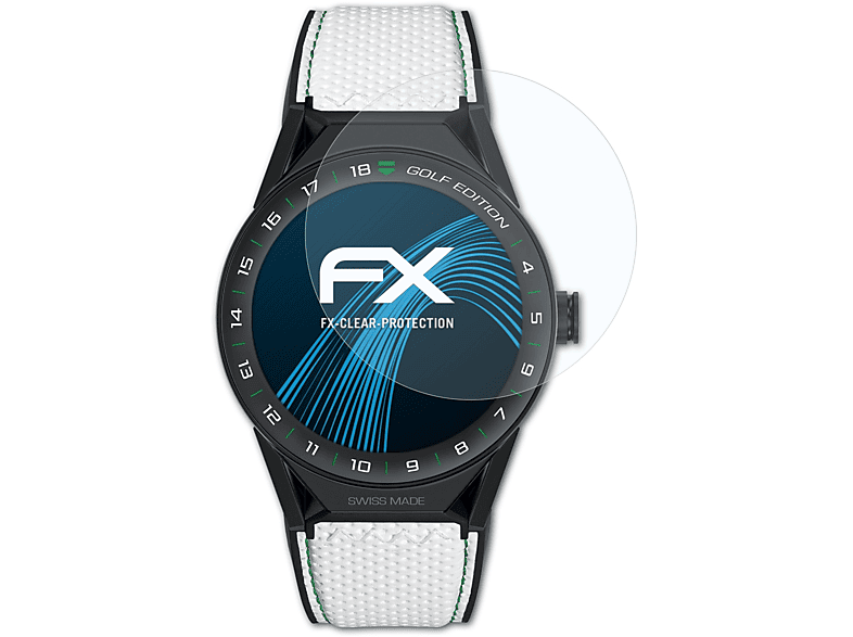 ATFOLIX 3x FX-Clear Displayschutz(für Heuer Modular Edition) Connected Golf 45 TAG