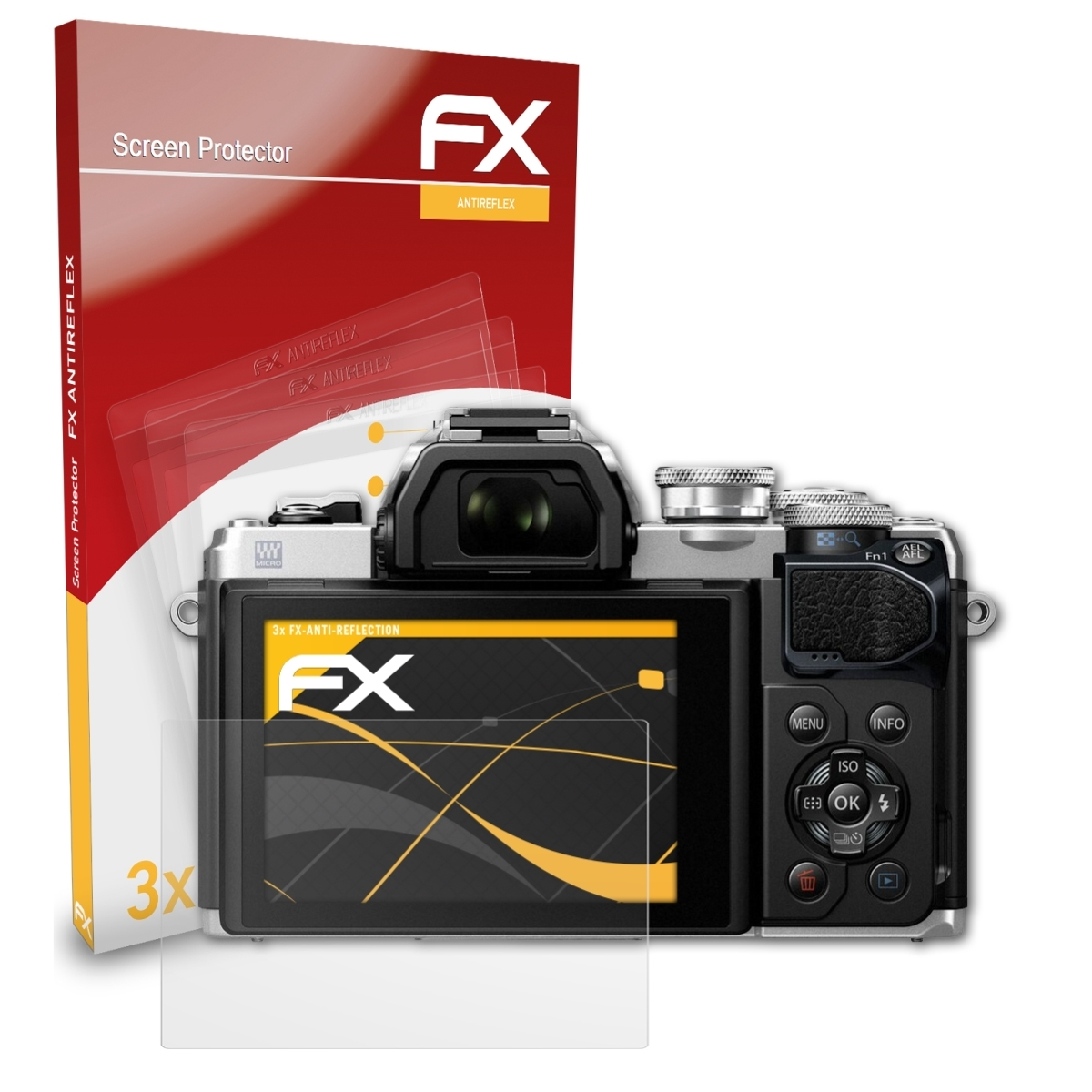 ATFOLIX 3x FX-Antireflex Displayschutz(für Olympus III) Mark E-M10
