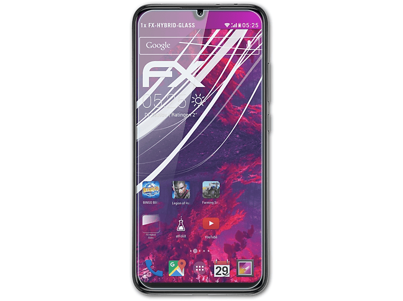 ATFOLIX FX-Hybrid-Glass Schutzglas(für Xiaomi Mi A3)