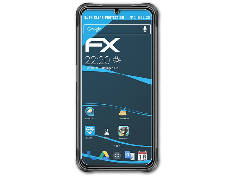 ATFOLIX 3x FX-Clear UMiDigi Bison) Displayschutz(für