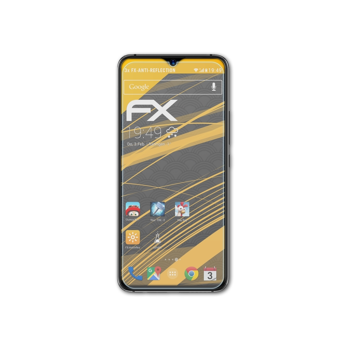 3x ATFOLIX UMiDigi S3 Pro) FX-Antireflex Displayschutz(für