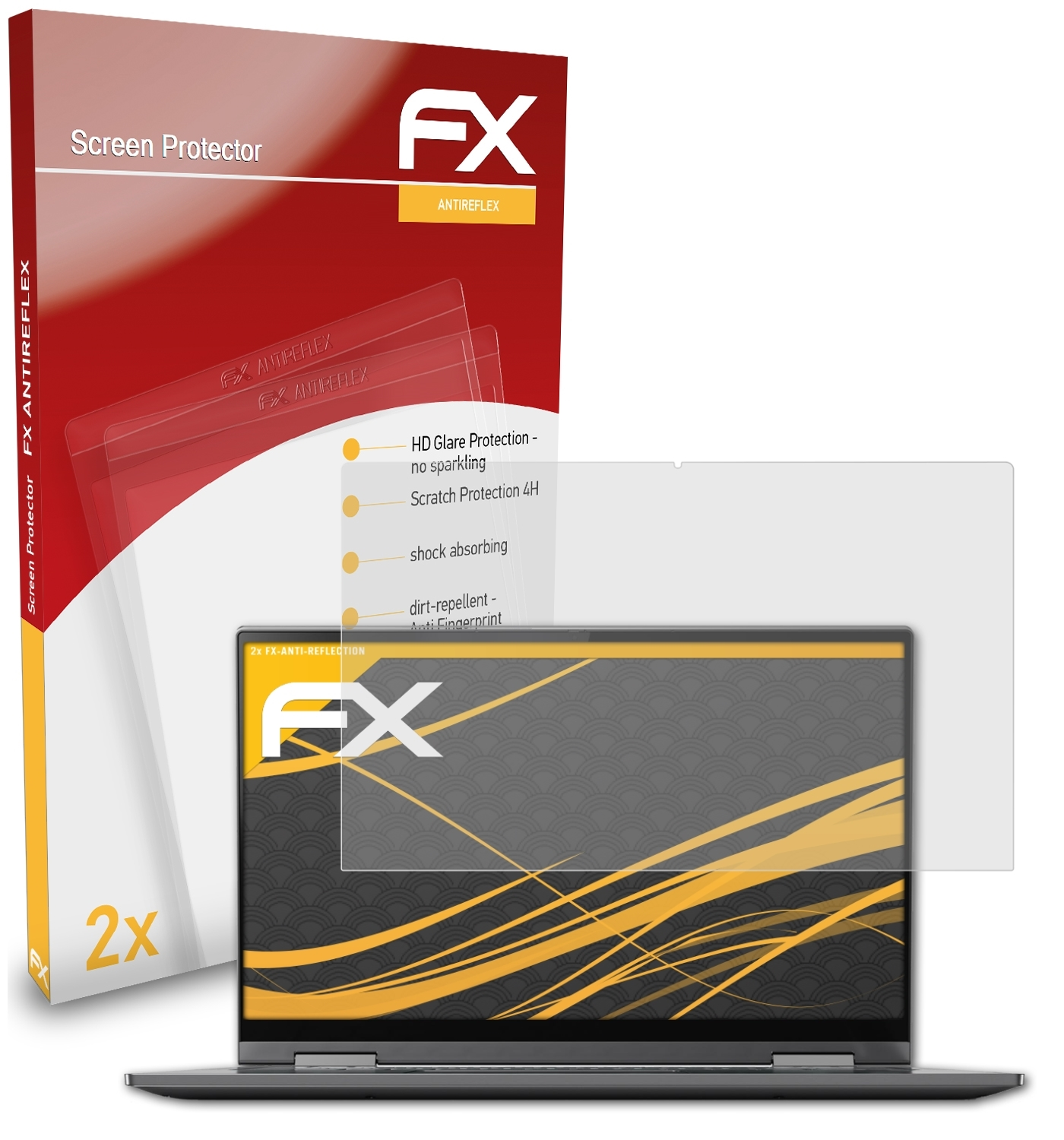 ATFOLIX 2x FX-Antireflex Inch)) Displayschutz(für C740 (14 Lenovo Yoga