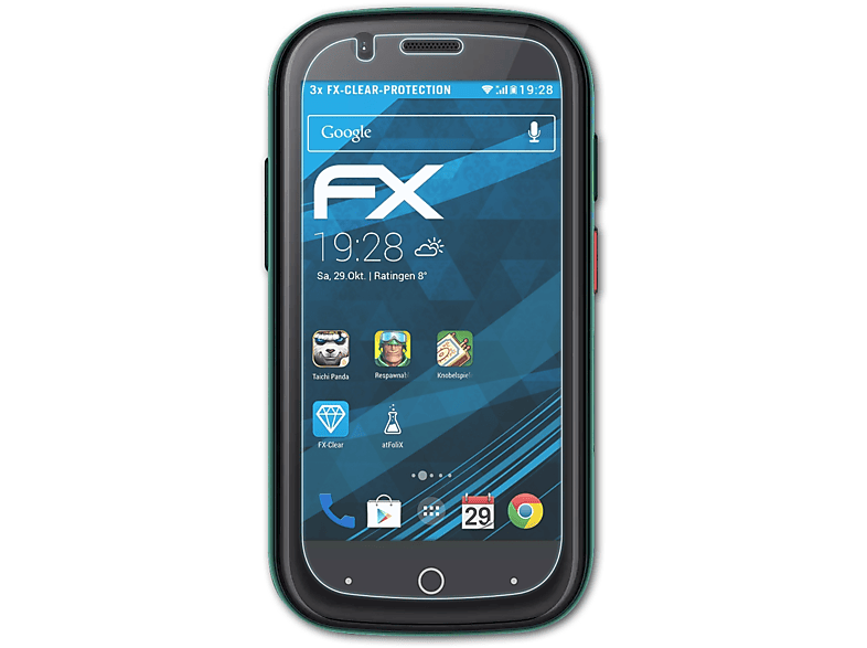 ATFOLIX 3x FX-Clear Displayschutz(für Unihertz Jelly 2)
