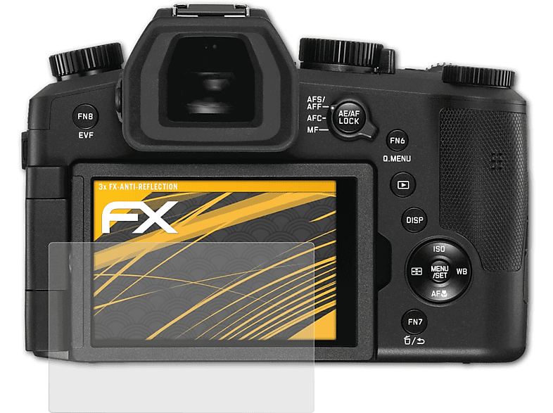 ATFOLIX 3x FX-Antireflex Leica 5) V-Lux Displayschutz(für