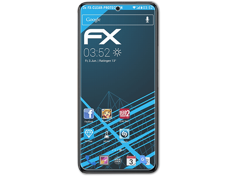 ATFOLIX 3x Vivo FX-Clear Neo Displayschutz(für iQOO 5)