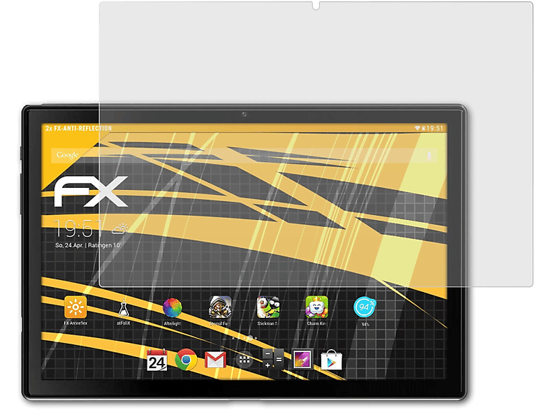 Blackview FX-Antireflex Displayschutz(für Tab 8) 2x ATFOLIX