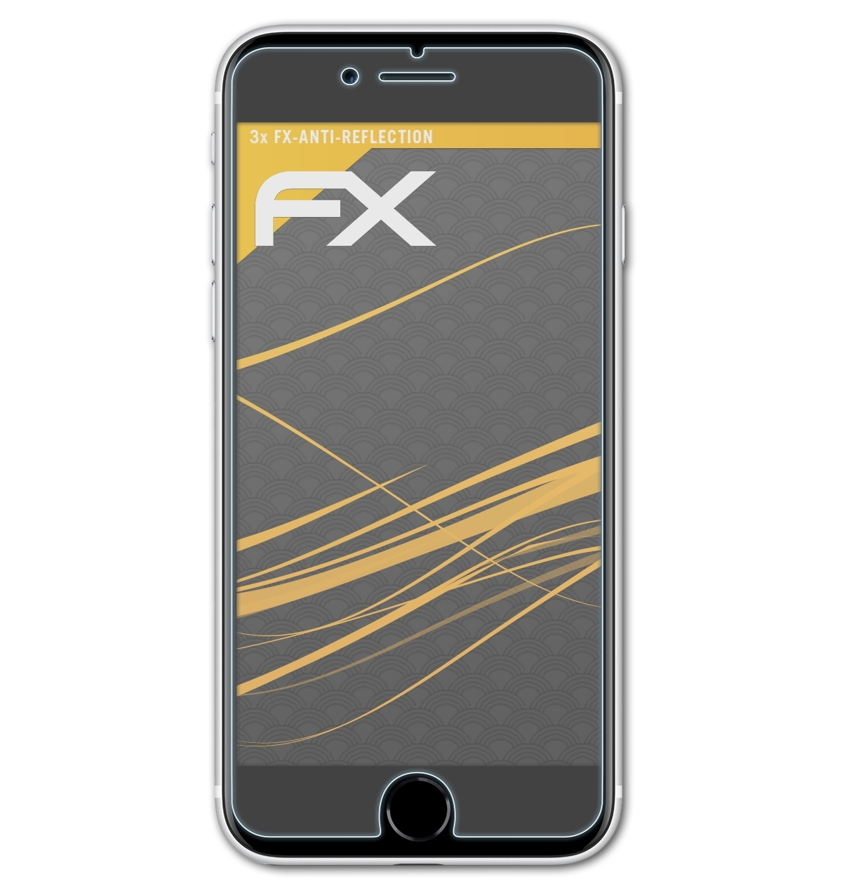 Displayschutz(für 3x ATFOLIX iPhone Apple FX-Antireflex (2020)) SE