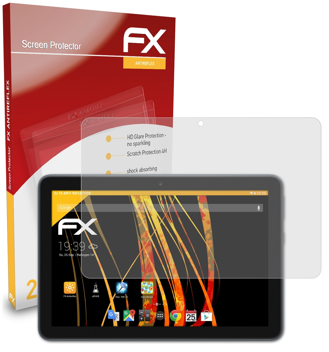 2x HD 2020)) Displayschutz(für 8 FX-Antireflex (Model Amazon ATFOLIX Fire