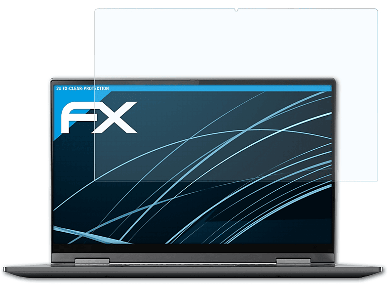 ATFOLIX 2x FX-Clear Displayschutz(für Lenovo Yoga C740 (14 Inch))
