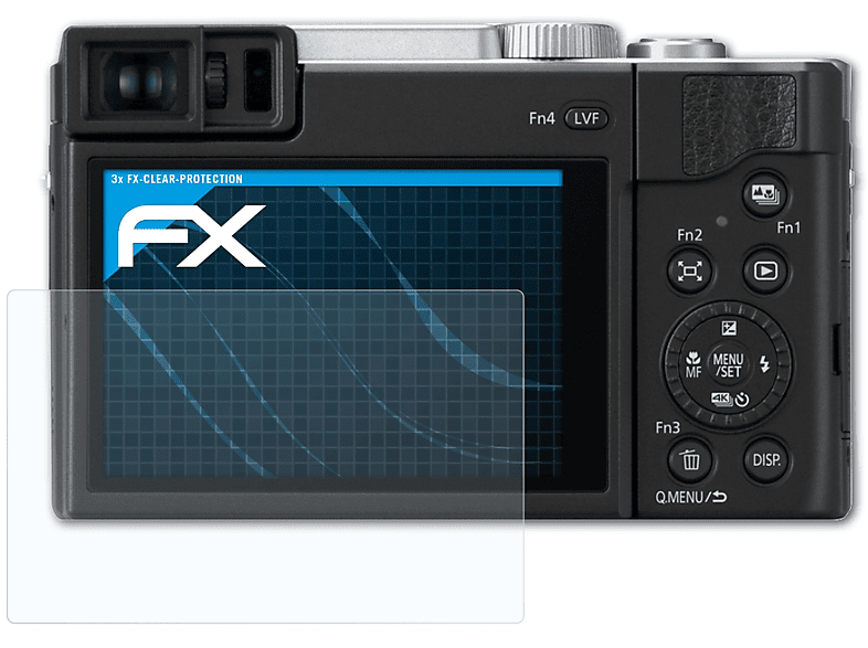 ATFOLIX 3x FX-Clear Displayschutz(für Lumix Panasonic DC-TZ96)