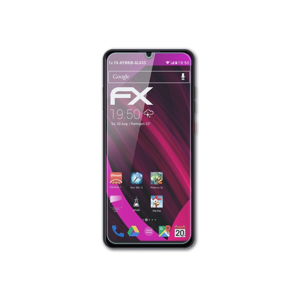 ATFOLIX FX-Hybrid-Glass Schutzglas(für ZTE A7s) Blade