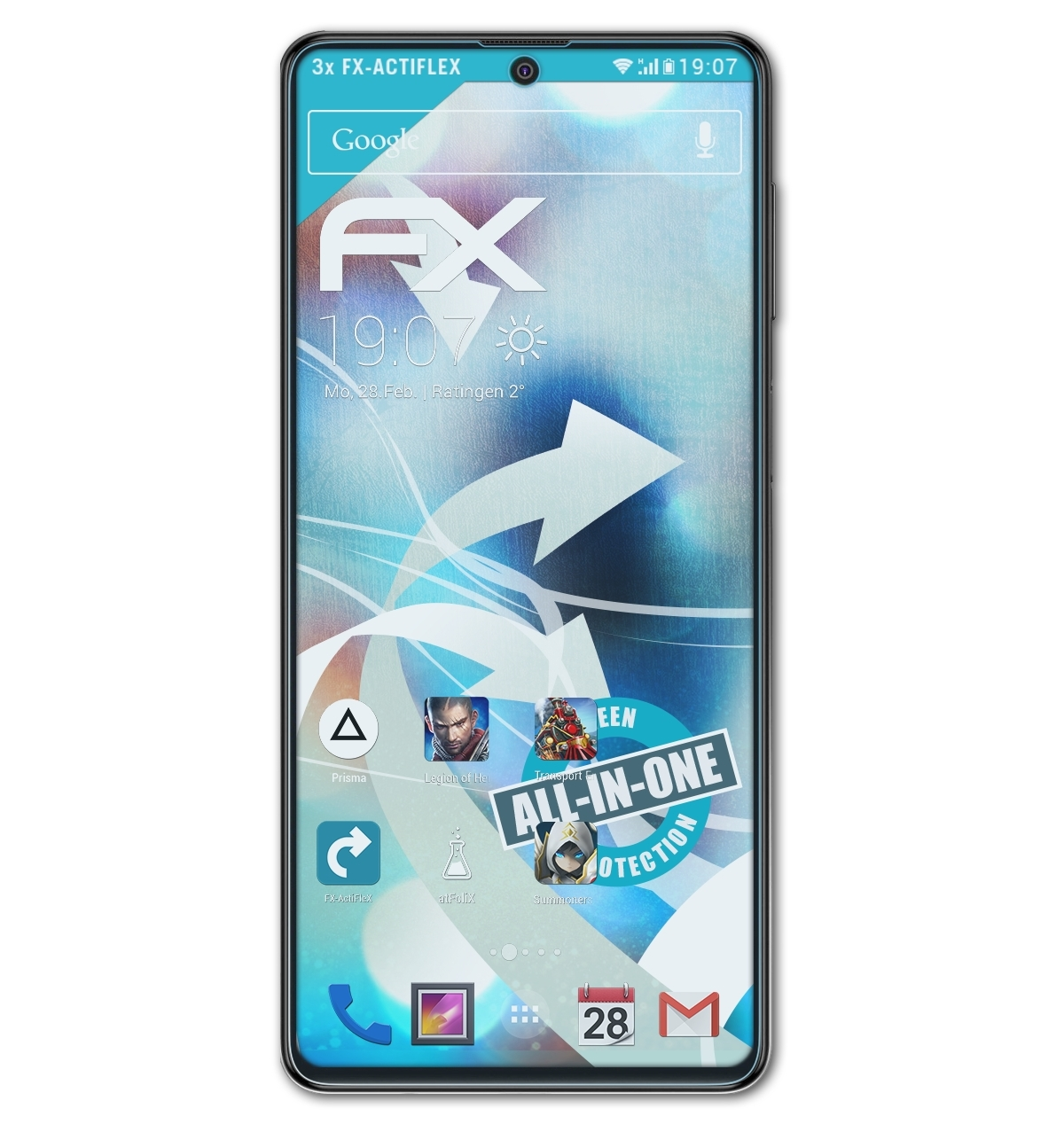 ATFOLIX 3x FX-ActiFleX Displayschutz(für Samsung F62) Galaxy