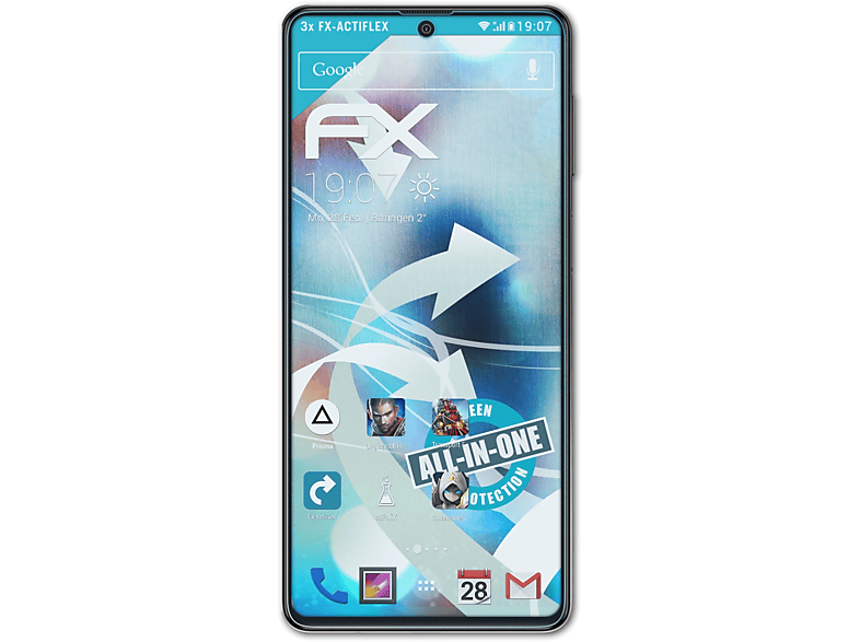 Samsung Galaxy 3x Displayschutz(für FX-ActiFleX F62) ATFOLIX
