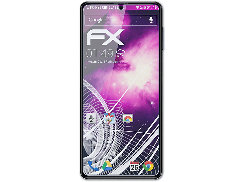 ATFOLIX FX-Hybrid-Glass Schutzglas(für Samsung Galaxy F62)
