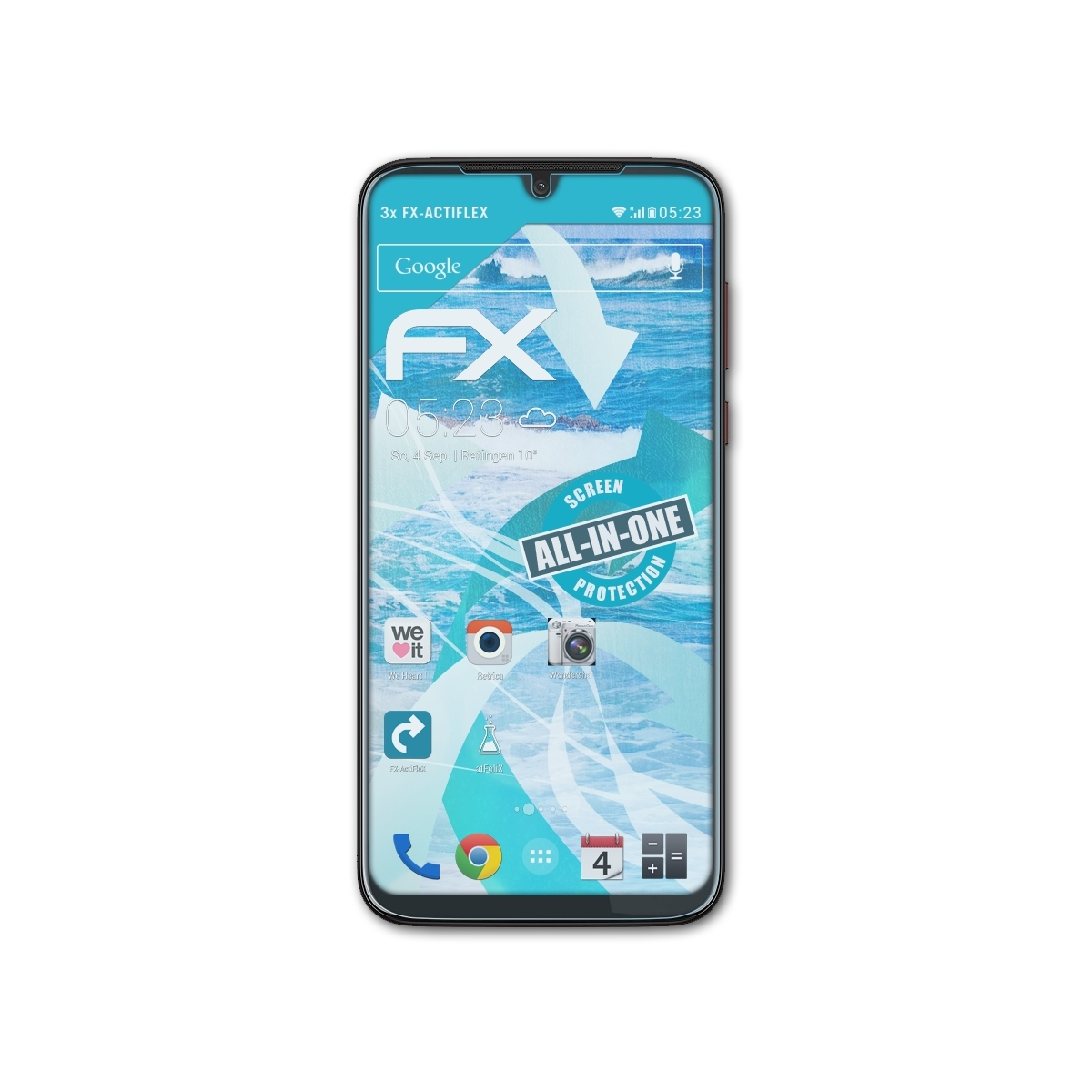 ATFOLIX 3x Moto Motorola G8 Displayschutz(für FX-ActiFleX Plus)