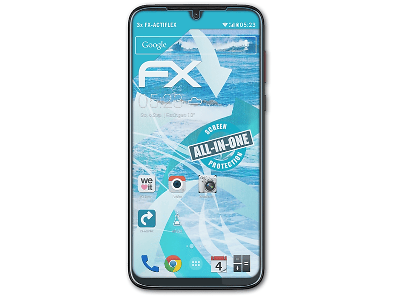 G8 3x ATFOLIX Plus) Motorola FX-ActiFleX Moto Displayschutz(für
