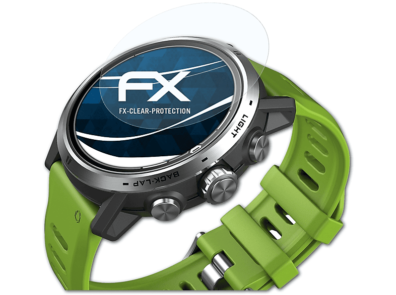 ATFOLIX Pro) FX-Clear Coros 3x Apex Displayschutz(für