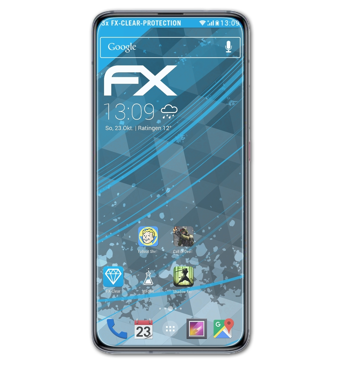 Displayschutz(für 3x Xiaomi Poco FX-Clear F2 ATFOLIX Pro)