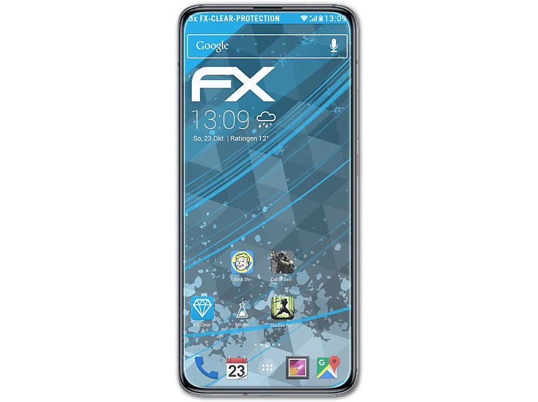 ATFOLIX 3x FX-Clear Displayschutz(für Xiaomi Poco F2 Pro) | Displayschutzfolien & Gläser