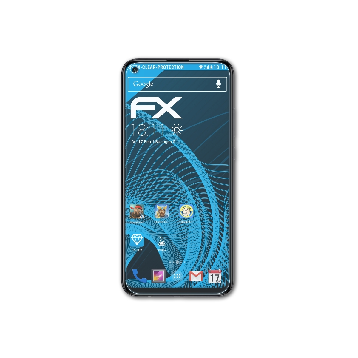 FX-Clear Huawei lite E) Displayschutz(für 3x P40 ATFOLIX