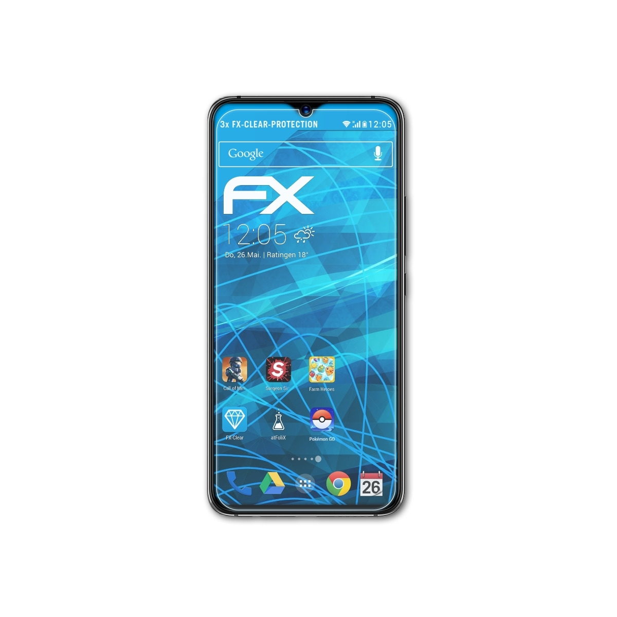 ATFOLIX 3x Displayschutz(für UMiDigi Pro) FX-Clear S3