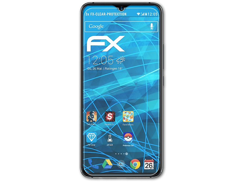 ATFOLIX 3x FX-Clear Displayschutz(für UMiDigi S3 Pro)