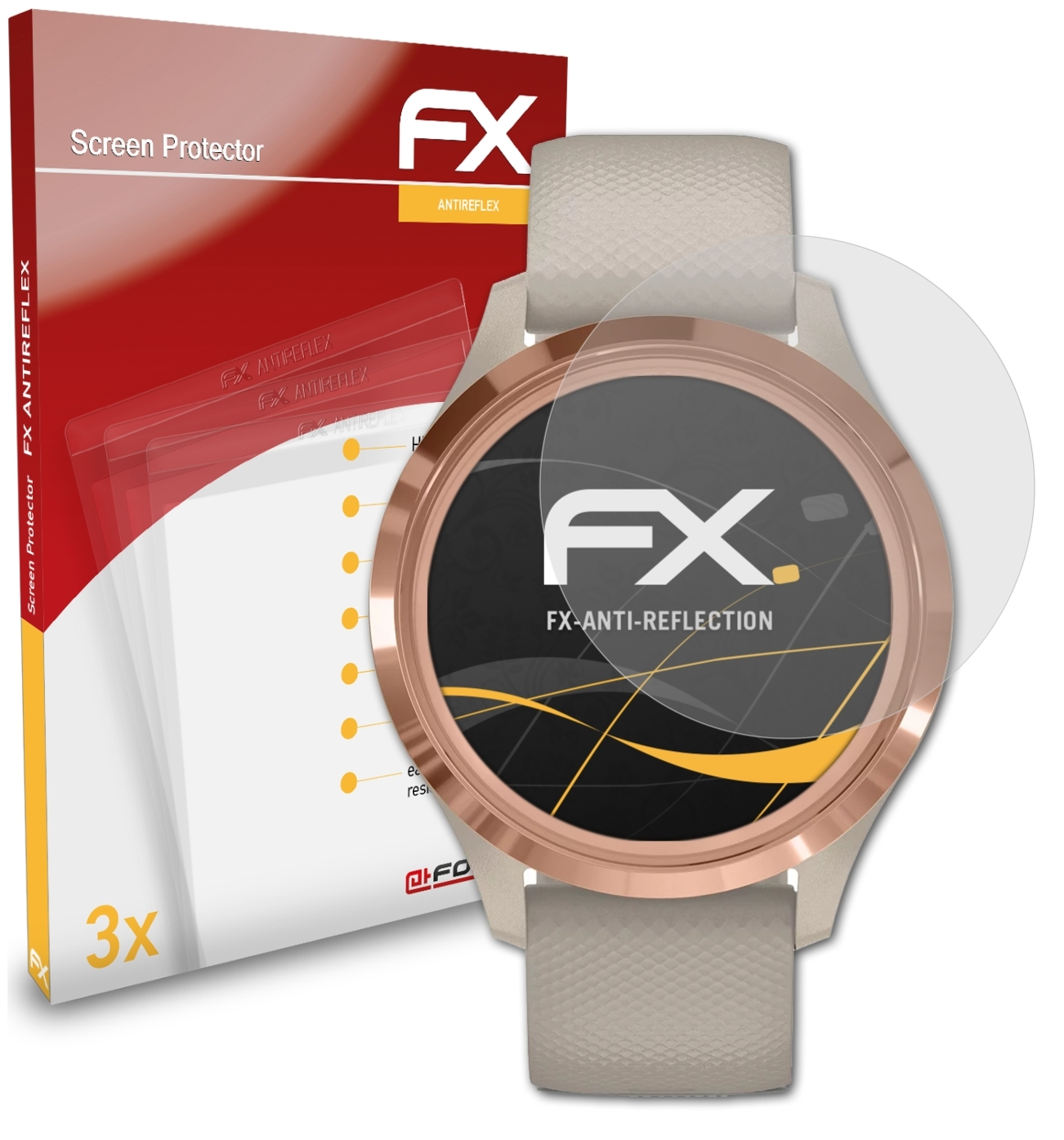 ATFOLIX Vivomove Displayschutz(für 3s) FX-Antireflex 3x Garmin