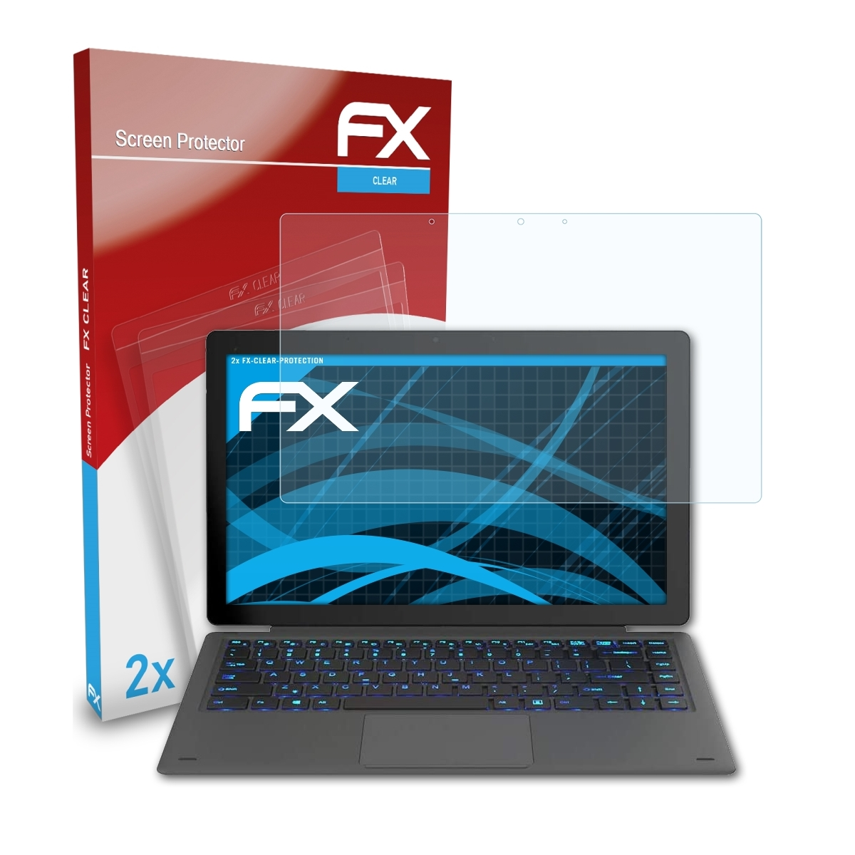 ATFOLIX FX-Clear Displayschutz(für KNote Pro) X 2x Alldocube