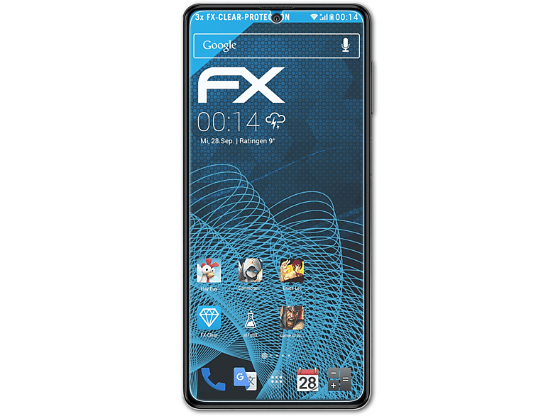 ATFOLIX 3x F62) FX-Clear Galaxy Samsung Displayschutz(für