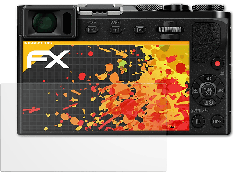ATFOLIX 3x FX-Antireflex Displayschutz(für Panasonic Lumix DMC-GM5) | Kamera Schutzfolie